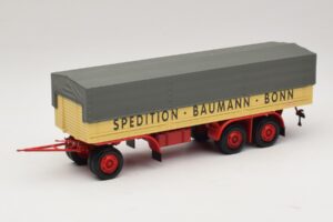 Kassbohrer フラットベッドトレーラー Baumann Bonn Minichamps 1:43 439161097 メタル