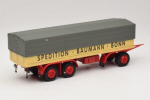 Kassbohrer フラットベッドトレーラー Baumann Bonn Minichamps 1:43 439161097 メタル - 画像 2/6