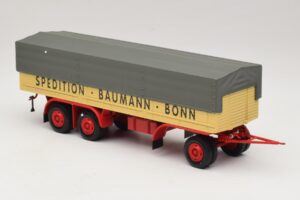 Kassbohrer フラットベッドトレーラー Baumann Bonn Minichamps 1:43 439161097 メタル - 画像 4/6
