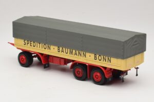 Kassbohrer フラットベッドトレーラー Baumann Bonn Minichamps 1:43 439161097 メタル - 画像 5/6