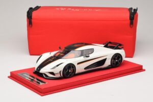 Koenigsegg Regera ホワイト ブラックカーボン FrontiArt 1:18 REMC043 レジン - 画像 7/7