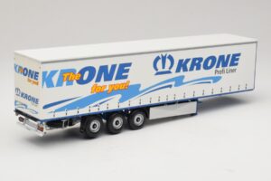 Krone Profiliner アーティキュレート サイドカーテントレーラー Minichamps 1:43 439911120 メタル - 画像 2/6