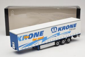 Krone Profiliner アーティキュレート サイドカーテントレーラー Minichamps 1:43 439911120 メタル - 画像 6/6