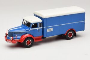 Krupp Titan ボックストラック ブルー レッド Minichamps 1:43 439069040 メタル