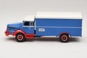 Krupp Titan ボックストラック ブルー レッド Minichamps 1:43 439069040 メタル - 画像 3/6
