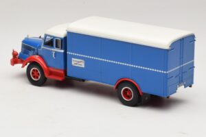 Krupp Titan ボックストラック ブルー レッド Minichamps 1:43 439069040 メタル - 画像 5/6