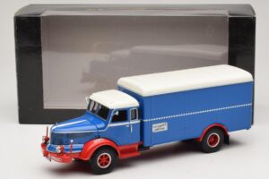 Krupp Titan ボックストラック ブルー レッド Minichamps 1:43 439069040 メタル - 画像 6/6