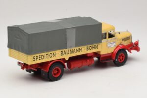 Krupp Titan フラットベッドトラック Baumann Bonn Minichamps 1:43 439069025 メタル - 画像 2/6