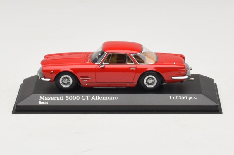 Maserati 5000 GT Allemano レッド Minichamps 1:43 437123321 メタル