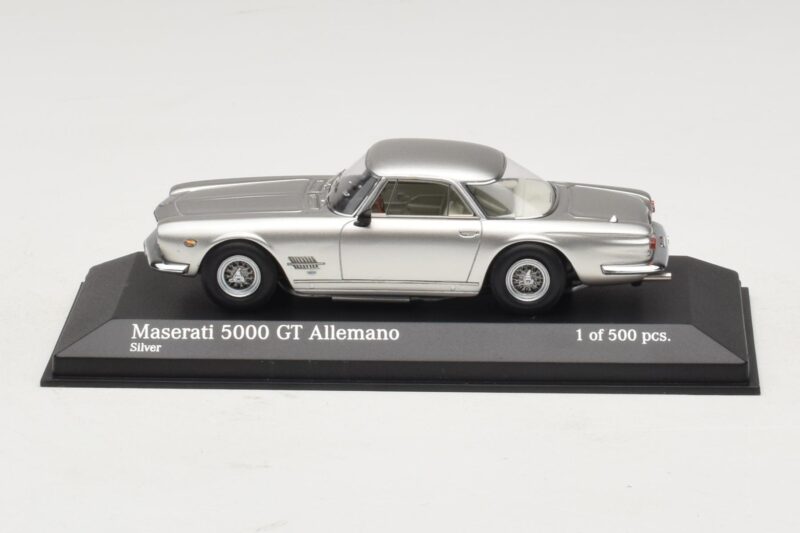 Maserati 5000 GT Allemano シルバー Minichamps 1:43 437123324 メタル