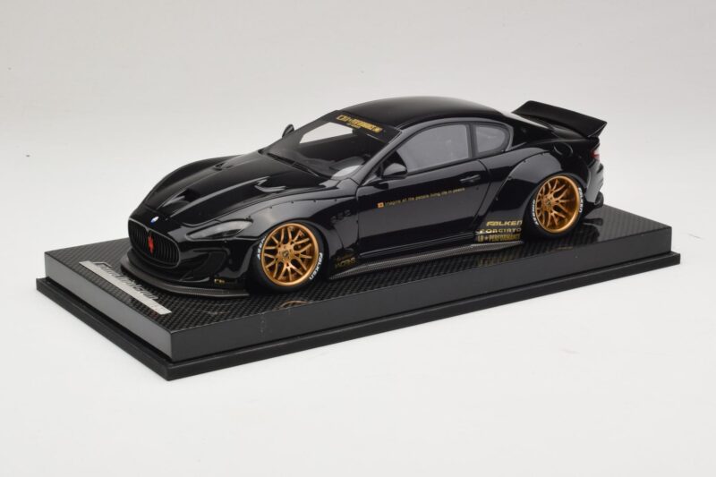 Maserati GranTurismo Liberty Walk ブラック ゴールドホイール AB Models 1:18 MAS-LB08-C レジン