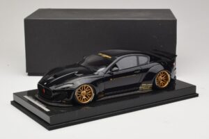 Maserati GranTurismo Liberty Walk ブラック ゴールドホイール AB Models 1:18 MAS-LB08-C レジン - 画像 6/7