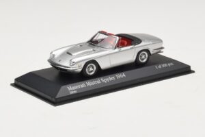 Maserati Mistral Spyder シルバー Minichamps 1:43 437123431 メタル - 画像 2/4