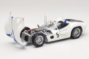 Maserati Tipo 61 #5 S. Moss / D. Gurney Camoradi ADAC 1000km Nurburgring Winner 1960 Minichamps 1:18 100601205 メタル - 画像 2/8