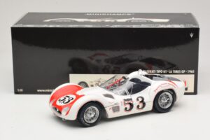 Maserati Tipo 61 #53 B. Krause Los Angeles Times Grand Prix Winner 1960 Minichamps 1:18 100601253 メタル - 画像 8/8