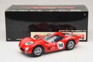 Maserati Tipo 61 #98 C. Shelby Times Mirror Grand Prix for Sportscars 1960 Minichamps 1:18 100601298 メタル - 画像 8/8