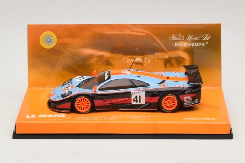 McLaren F1 GTR Gulf Team Davidoff #41 P-H. Raphanel / J-M. Gounon FIA GT Championship 1997 Minichamps 1:43 533174341 メタル