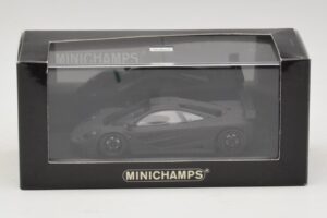 McLaren F1 GTR Prototype マットブラック ブラックホイール付き Minichamps 1:43 MCLAREN009 メタル - 画像 3/4