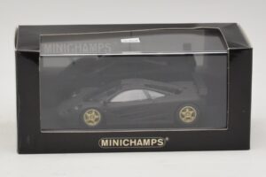 McLaren F1 GTR Prototype マットブラック ゴールドホイール付き Minichamps 1:43 MCLAREN008 メタル - 画像 4/4