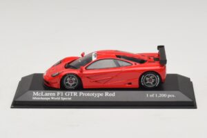 McLaren F1 GTR Prototype World Special レッド Minichamps 1:43 MCLAREN007 メタル - 画像 3/4