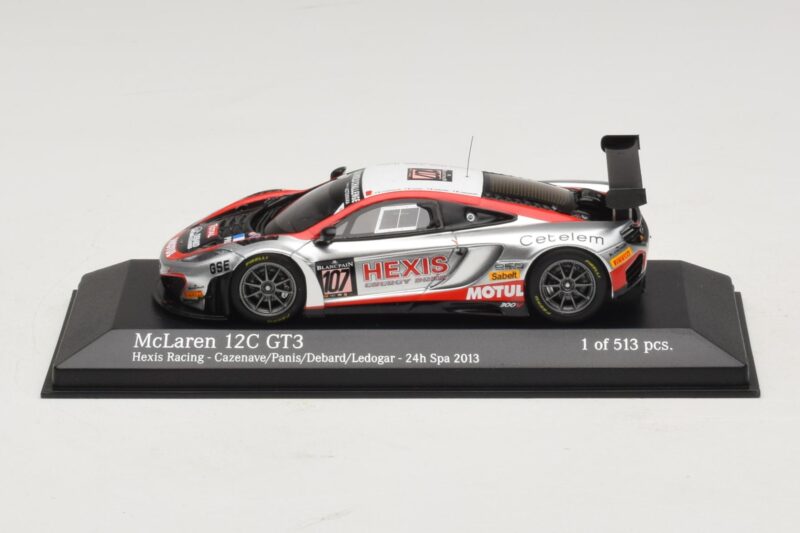 McLaren MP4-12C GT3 #107 Hexis Racing Cazenave / O. Panis 24 Hours of Spa 2013 Minichamps 1:43 437131397 メタル