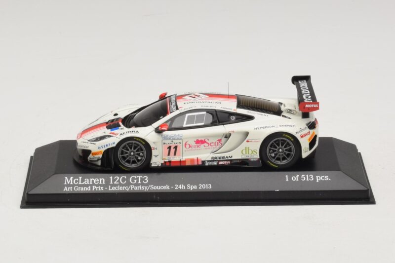 McLaren MP4-12C GT3 #11 Art Grand Prix Leclerc / Parisy 24 Hours of Spa 2013 Minichamps 1:43 437131311 メタル