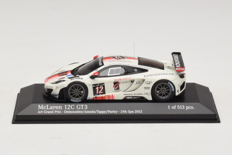 McLaren MP4-12C GT3 #12 Art Grand Prix Demoustier / Amado 24 Hours of Spa 2012 Minichamps 1:43 437121312 メタル