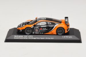 McLaren MP4-12C GT3 #15 Boutsen Racing Bovy / Broggi 24 Hours of Spa 2012 Minichamps 1:43 437121315 メタル