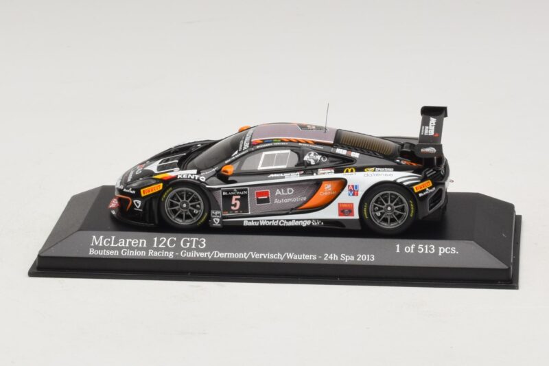 McLaren MP4-12C GT3 #5 Boutsen Racing Guilvert / Dermont 24 Hours of Spa 2013 Minichamps 1:43 437131305 メタル