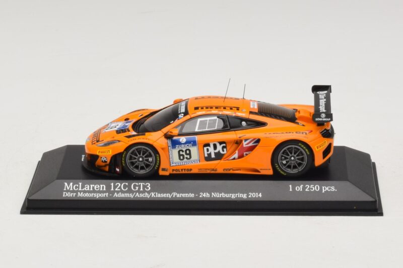 McLaren MP4-12C GT3 #69 Dorr Motorsport Adams / S. Asch 24 Hours of Nurburgring 2014 Minichamps 1:43 437141369 メタル
