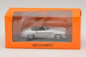 Mercedes 190 SL W121 シルバー Maxichamps 1:43 940033130 メタル - 画像 4/4