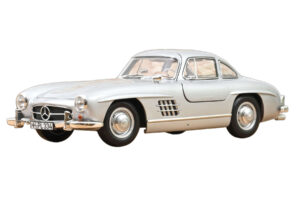 Mercedes 300 SL W198 Gullwing シルバー Norev 1:18 183857 メタル
