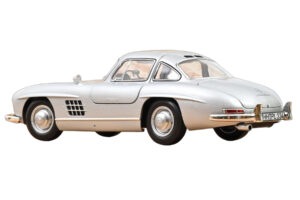 Mercedes 300 SL W198 Gullwing シルバー Norev 1:18 183857 メタル - 画像 3/5