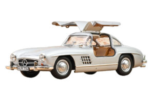 Mercedes 300 SL W198 Gullwing シルバー Norev 1:18 183857 メタル - 画像 5/5