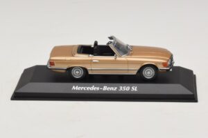Mercedes 350 SL R107 ゴールド Maxichamps 1:43 940033431 メタル