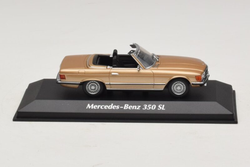 Mercedes 350 SL R107 ゴールド Maxichamps 1:43 940033431 メタル