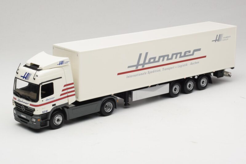 Mercedes Actros 1844LS Koffersattelzug Hammer Aachen Minichamps 1:43 499039105 メタル