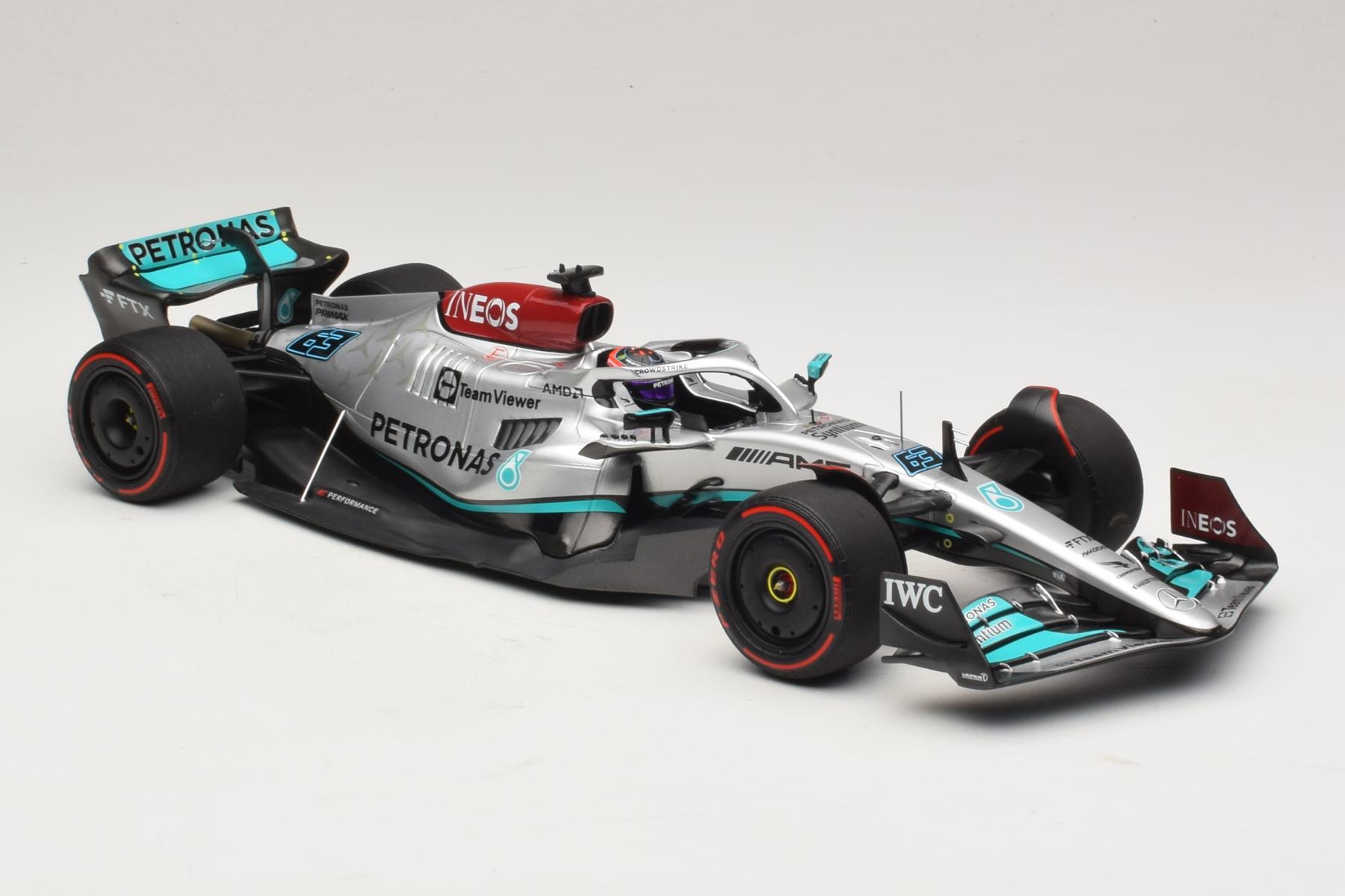 Mercedes AMG W13 1:18 ラッセル 2022年西GP
