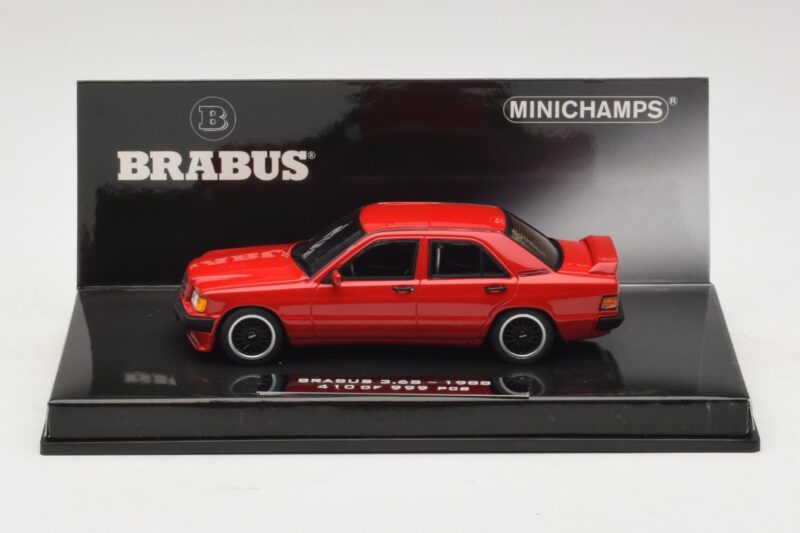 Mercedes Brabus 3.6S 190E W201 レッド Minichamps 1:43 437032600 メタル