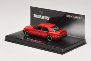 Mercedes Brabus 3.6S 190E W201 レッド Minichamps 1:43 437032600 メタル - 画像 3/5