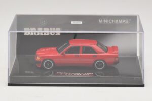 Mercedes Brabus 3.6S 190E W201 レッド Minichamps 1:43 437032600 メタル - 画像 4/5