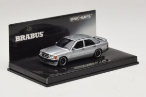 Mercedes Brabus 3.6S 190E W201 シルバー Minichamps 1:43 437032604 メタル - 画像 2/5