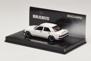 Mercedes Brabus 3.6S 190E W201 ホワイト Minichamps 1:43 437032602 メタル - 画像 3/5