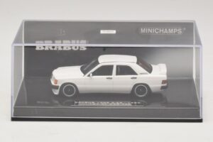 Mercedes Brabus 3.6S 190E W201 ホワイト Minichamps 1:43 437032602 メタル - 画像 4/5