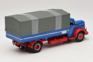 Mercedes L 315 プラットフォームトラック ブルーレッド Minichamps 1:43 439034420 メタル - 画像 2/6