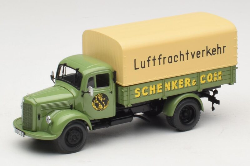 Mercedes L 3500 フラットベッドトラック Schenker Minichamps 1:43 439350028 メタル