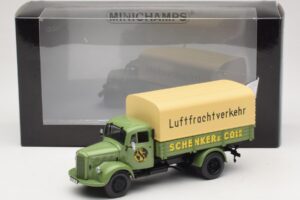 Mercedes L 3500 フラットベッドトラック Schenker Minichamps 1:43 439350028 メタル - 画像 6/6
