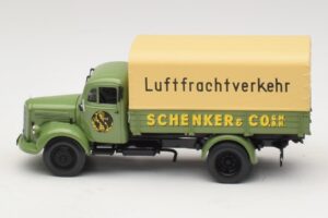 Mercedes L 3500 フラットベッドトラック Schenker Minichamps 1:43 439350028 メタル - 画像 3/6