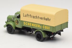 Mercedes L 3500 フラットベッドトラック Schenker Minichamps 1:43 439350028 メタル - 画像 5/6