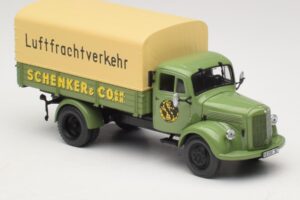 Mercedes L 3500 フラットベッドトラック Schenker Minichamps 1:43 439350028 メタル - 画像 4/6